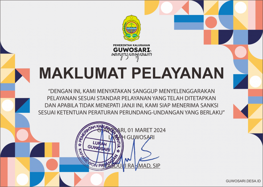 Maklumat Pelayanan